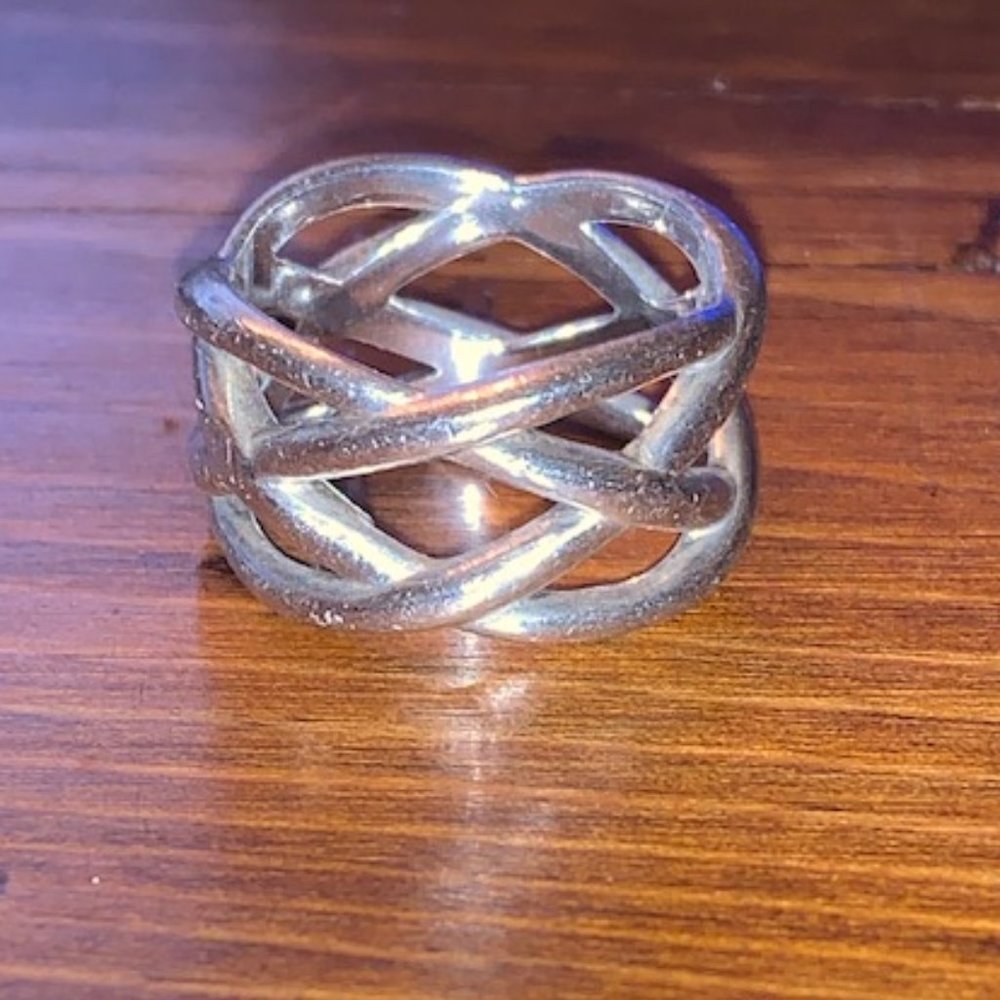Tiffany & Co Sterling Silver Ring Size 7.5